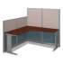 Bush Series C Collection Left Corner Desk Module, 71.13" x 35.5" x 29.88", Natural Cherry/Graphite Gray (WC72432)
