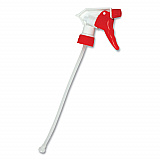 Spray Trigger, 9.5" Tube, Fits 32 oz Bottles, Red/White (490624)