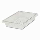 Food/Tote Boxes, 5 gal, 12 x 18 x 9, Clear, Plastic (3304CLE)