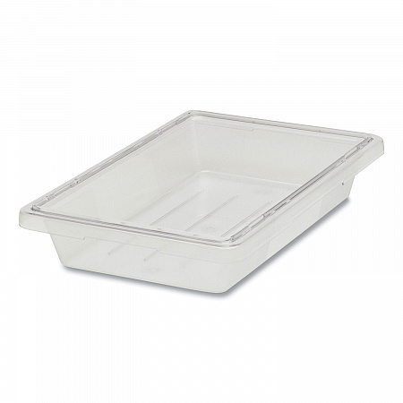 Food/Tote Boxes, 5 gal, 12 x 18 x 9, Clear, Plastic (3304CLE)