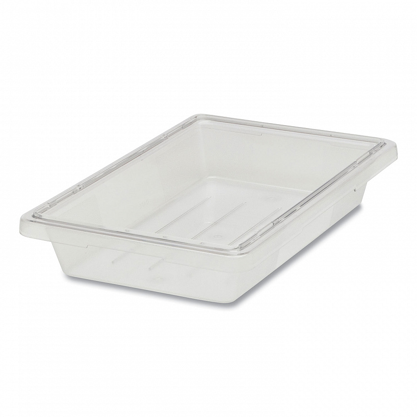 Food/Tote Boxes, 5 gal, 12 x 18 x 9, Clear, Plastic (3304CLE)