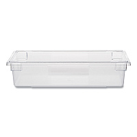 Food/Tote Boxes, 8.5 gal, 26 x 18 x 6, Clear, Plastic (3308CLE)