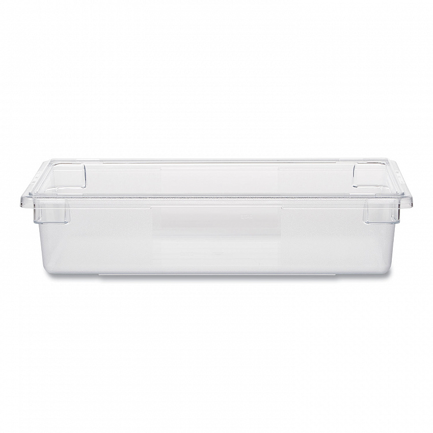 Food/Tote Boxes, 8.5 gal, 26 x 18 x 6, Clear, Plastic (3308CLE)