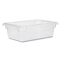 Food/Tote Boxes, 3.5 gal, 18 x 12 x 6, Clear, Plastic (3309CLE)