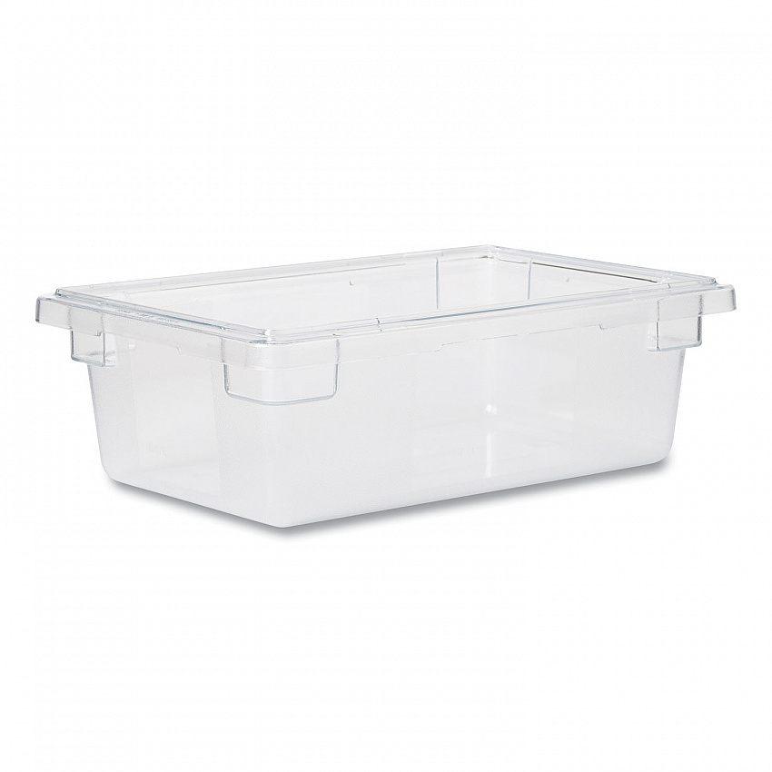 Food/Tote Boxes, 3.5 gal, 18 x 12 x 6, Clear, Plastic (3309CLE)