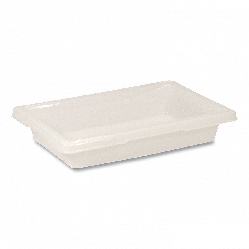 Food/Tote Boxes, 2 gal, 18 x 12 x 3.5, White, Plastic (3507WHI)