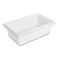 Food/Tote Boxes, 3.5 gal, 18 x 12 x 6, White, Plastic (3509WHI)