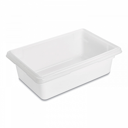 Food/Tote Boxes, 3.5 gal, 18 x 12 x 6, White, Plastic (3509WHI)