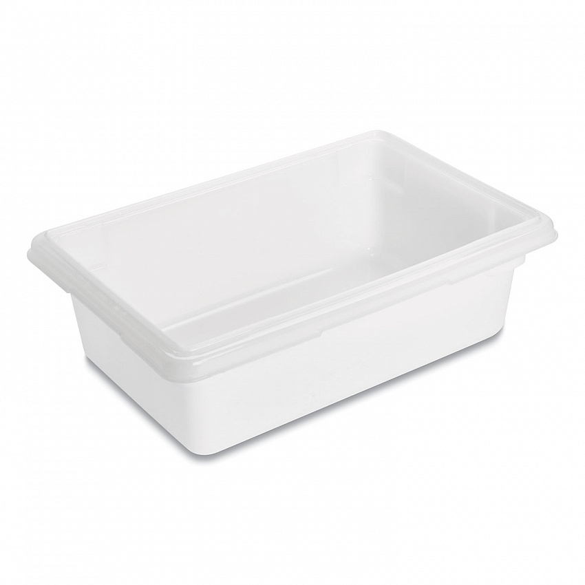 Food/Tote Boxes, 3.5 gal, 18 x 12 x 6, White, Plastic (3509WHI)