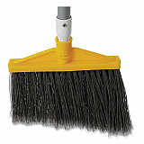 Angled Large Broom, 48.78" Length, Silver/Gray (6385GRA)