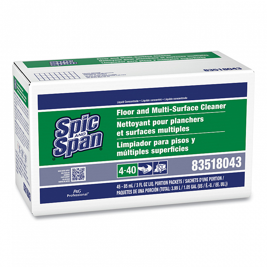 Liquid Floor Cleaner, Fresh Scent, 3 oz Packet, 45/Carton (02011)