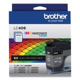 Brother LC406BKS INKvestment Ink, 3,000 Page-Yield, Black