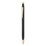 Cross Classic Century Twist-Action Ballpoint Pen, Retractable, Medium 1 mm, Black Ink, Black/Gold Barrel (2502)