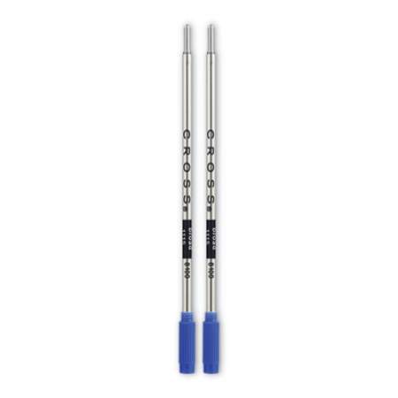 Refills for Cross Ballpoint Pens, Bold Conical Tip, Blue Ink, 2/Pack (81002)