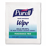 Premoistened Sanitizing Hand Wipes, Individually Wrapped, 5 x 7, Unscented, White, 1,000/Carton (90211M)