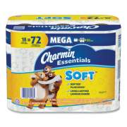 Charmin Essentials Soft Bathroom Tissue, Septic Safe, 2-Ply, White, 4 x 3.92, 352 Sheets/Roll, 18/Pack (79403)
