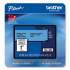 Brother P-Touch TZe Laminated Removable Label Tapes, 0.94" x 26.2 ft, Black on Blue (TZE551CS)