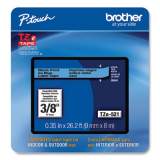 Brother P-Touch TZe Laminated Removable Label Tapes, 0.35" x 26.2 ft, Black on Blue (TZE521CS)