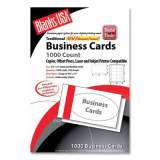 Blanks/USA Printable Microperf Business Cards, Copier/Inkjet/Laser/Offset, 2 x 3.5, White, Bristol, 1,000 Cards, 10/Sheet, 100 Sheets/PK (BCT10B6WH)