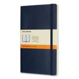 Moleskine Classic Softcover Notebook, 1 Subject, Narrow Rule, Sapphire Blue Cover, 8.25 x 5, 192 Sheets (QP616B20)