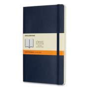 Moleskine Classic Softcover Notebook, 1 Subject, Narrow Rule, Sapphire Blue Cover, 8.25 x 5, 192 Sheets (QP616B20)