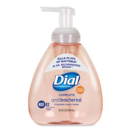Dial Professional Antibacterial Foaming Hand Wash, Original, 15.2 oz Pump, 4/Carton (98606)