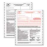 TOPS 1096 Summary Transmittal Tax Forms, Two-Part Carbonless, 8 x 11, 1/Page, 10 Forms (2202)