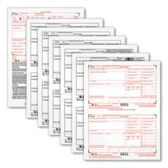 TOPS W-2 Tax Forms, Six-Part Carbonless, 5.5 x 8.5, 2/Page, (50) W-2s and (1) W-3 (22991)