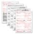 TOPS W-2 Tax Forms, Four-Part Carbonless, 5.5 x 8.5, 2/Page, (50) W-2s and (1) W-3 (22990)