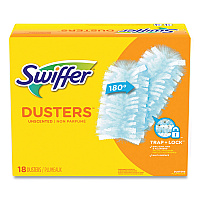 Dusters Refill, Fiber Bristle, Light Blue, 18/Box (99036BX)