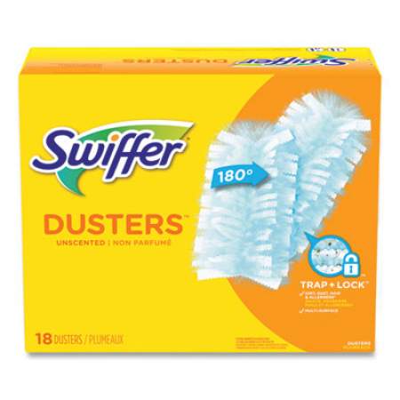 Swiffer Dusters Refill, Fiber Bristle, Light Blue, 18/Box (99036BX)
