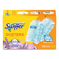 Dusters Refill, Dust Lock Fiber, Lavender Vanilla Scent, Light Blue, 10/Box (21461BX)