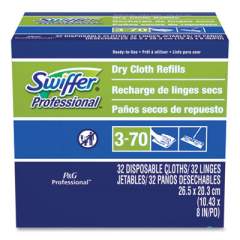 Swiffer Dry Refill Cloths, White, 10 5/8" x 8", 32/Box (33407BX)