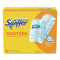 Dusters Refill, Dust Lock Fiber, 2" x 6", Light Blue, 18/Box, 4 Boxes/Carton (99036)