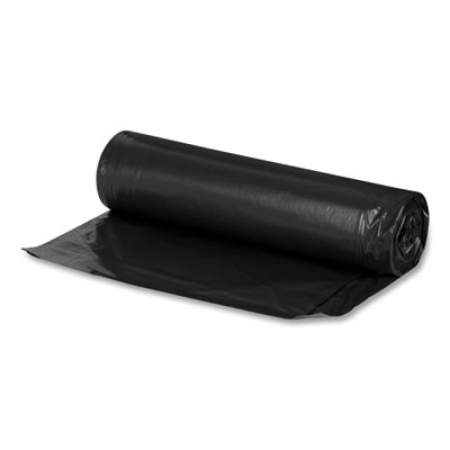 Boardwalk Repro Low-Density Can Liners, For Slim Jim Containers, 23 gal, 1 mil, 28 x 45, Black, 15 Bags/Roll, 10 Rolls/Carton (SJ2845B)