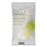 Eco By Green Culture Facial Soap Bar, Clean Scent, 0.71 oz Pack, 500/Carton (SPEGCFL)