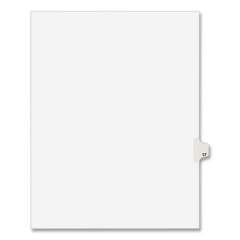 Preprinted Legal Exhibit Side Tab Index Dividers, Avery Style, 10-Tab, 17, 11 x 8.5, White, 25/Pack, (1017) (01017)