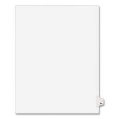 Preprinted Legal Exhibit Side Tab Index Dividers, Avery Style, 10-Tab, 24, 11 x 8.5, White, 25/Pack, (1024) (01024)