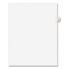 Preprinted Legal Exhibit Side Tab Index Dividers, Avery Style, 10-Tab, 31, 11 x 8.5, White, 25/Pack, (1031) (01031)