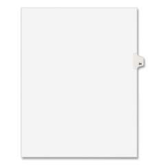 Preprinted Legal Exhibit Side Tab Index Dividers, Avery Style, 10-Tab, 34, 11 x 8.5, White, 25/Pack, (1034) (01034)