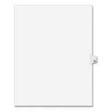 Preprinted Legal Exhibit Side Tab Index Dividers, Avery Style, 10-Tab, 39, 11 x 8.5, White, 25/Pack, (1039) (01039)