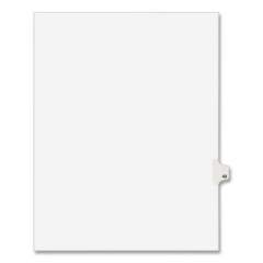 Preprinted Legal Exhibit Side Tab Index Dividers, Avery Style, 10-Tab, 43, 11 x 8.5, White, 25/Pack, (1043) (01043)