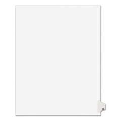 Preprinted Legal Exhibit Side Tab Index Dividers, Avery Style, 10-Tab, 50, 11 x 8.5, White, 25/Pack, (1050) (01050)