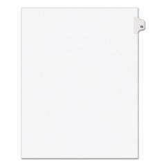 Preprinted Legal Exhibit Side Tab Index Dividers, Avery Style, 10-Tab, 52, 11 x 8.5, White, 25/Pack, (1052) (01052)