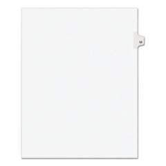 Preprinted Legal Exhibit Side Tab Index Dividers, Avery Style, 10-Tab, 55, 11 x 8.5, White, 25/Pack, (1055) (01055)
