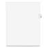 Preprinted Legal Exhibit Side Tab Index Dividers, Avery Style, 10-Tab, 58, 11 x 8.5, White, 25/Pack, (1058) (01058)
