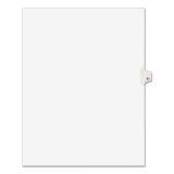 Preprinted Legal Exhibit Side Tab Index Dividers, Avery Style, 10-Tab, 61, 11 x 8.5, White, 25/Pack, (1061) (01061)