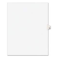 Preprinted Legal Exhibit Side Tab Index Dividers, Avery Style, 10-Tab, 62, 11 x 8.5, White, 25/Pack, (1062) (01062)