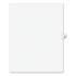 Preprinted Legal Exhibit Side Tab Index Dividers, Avery Style, 10-Tab, 62, 11 x 8.5, White, 25/Pack, (1062) (01062)