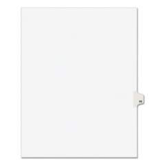 Preprinted Legal Exhibit Side Tab Index Dividers, Avery Style, 10-Tab, 66, 11 x 8.5, White, 25/Pack, (1066) (01066)